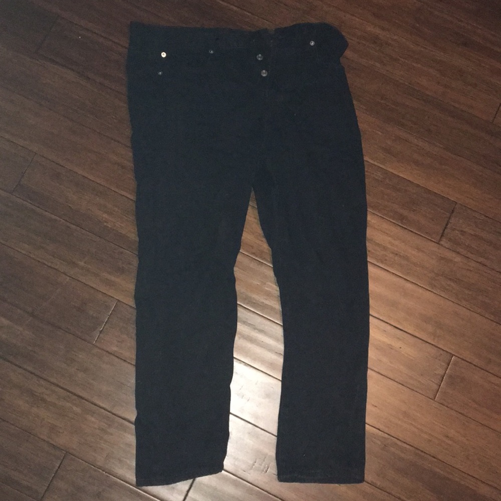 Size 14 Hi-Rise Girlfriend Black AE jeans